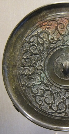 Detail of Chinese Bronze Mirror, Warring States period (450-221 BCE).